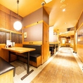 木の温もりあふれる個室空間を御提供！