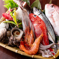 日本近海の豊かな自然で育まれた新鮮な海鮮・魚介類！豊洲市場で朝〆された鮮魚は新鮮な状態のままお客様にお届けしております♪春・夏・秋・冬と季節を映し出す四季折々の旬の食材を最上の状態でお楽しみ頂けます！お得な宴会コースでは、こだわりの鮮魚を惜しみなく使用しております♪