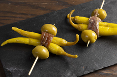 ヒルダ アンチョビ オリーブ 唐辛子(2個)