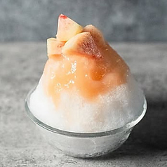 桃のかき氷