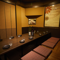 【広島 個室 居酒屋】掘りごたつタイプの個室席は少人数様からのご利用が可能です◎