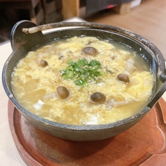 ふんわり卵ときのこの雑炊
