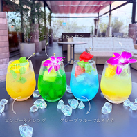 豊富なドリンク。ノンアルカクテルもございます。