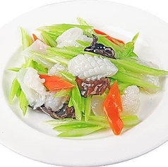 イカとセロリ炒め