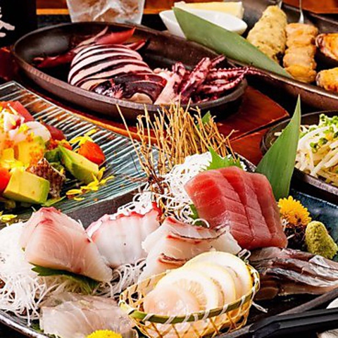 プライベート半個室あり♪鮮魚と日本酒を楽しめる海鮮居酒屋。ガッツリ系の料理も☆