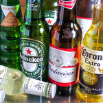 海外ビールも種類豊富な品揃えです♪飲み放題に海外ビール・生ビールも含まれていて人気です！