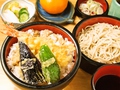 料理メニュー写真&nbsp;A定食（もりそば、天丼）