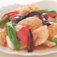 78.紋甲イカの唐辛子炒め