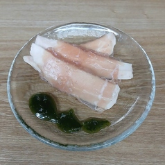 蒸し鶏生ハム巻き