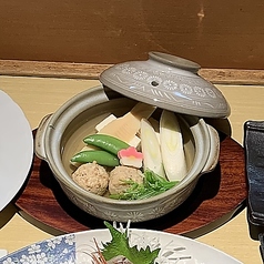 鶏つくね湯豆腐