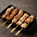料理メニュー写真&nbsp;炭火焼き鳥５種盛り