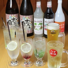 飲み放題メニュー