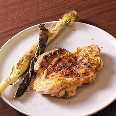 大山鶏のパリパリ塩網焼き