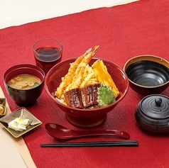 鰻と海老の天丼