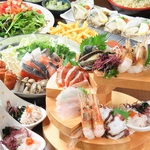たちぽんや厚岸牡蠣、冬の 海の味覚コース5000円