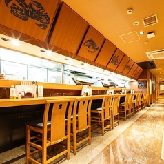 臨場感あふれる特等席のカウンターもご用意。