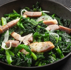 自家製ベーコンほうれん草