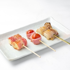 変わり串焼き3本盛り〈塩〉