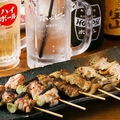 料理メニュー写真&nbsp;炭火焼鳥10本盛り合わせ
