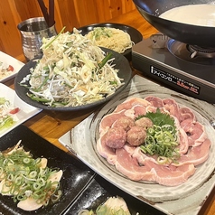 牡蠣と肉あなうれしのコース写真