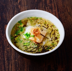 お出汁のお茶漬け(しゃけ・たこわさ・めんたいこ)