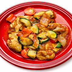 鶏肉とズッキーニのトマト柔らか煮