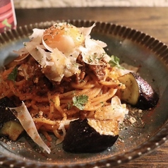 茄子とやみつきボロネーゼパスタ