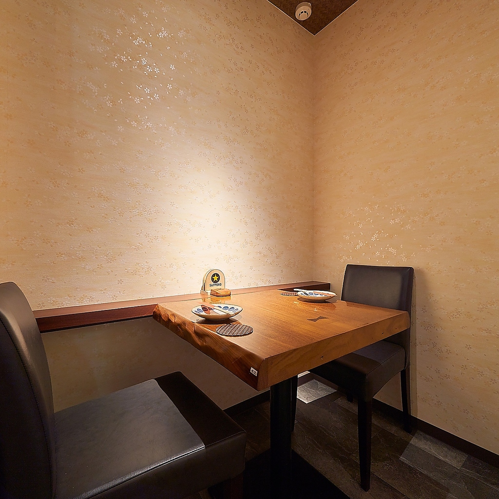 女子会にも◎なテーブル席も完備♪地物ふくしまの美味しい料理を心ゆくまでお楽しみ下さい♪