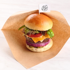 梶屋牛チーズバーガー