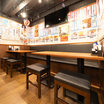 にぎやかな店内は雰囲気抜群！明るい声が店内に響きます☆各種テーブル席を多数取り揃えております。