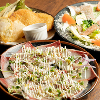 季節料理から〆・甘味まで揃う幅広い一品料理