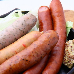 ソーセージの盛り合わせ