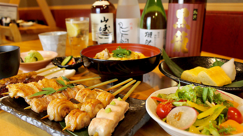 自慢の炭火串焼や鮮度に拘った料理を是非ご堪能ください。