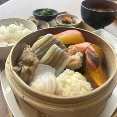 泉州野菜と海鮮のせいろ蒸し定食