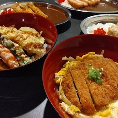 自慢のカツ丼！天丼！