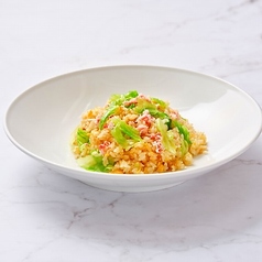 蟹とレタスの炒飯