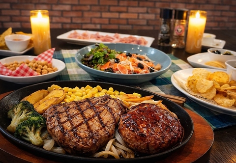 最高のお食事と様々な種類のお酒を楽しめる他にはないお洒落なステーキハウス♪