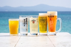 開放的なロケーションで味わう、爽快な生ビールは格別！