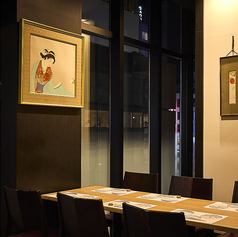 ご接待やお祝いなど様々なシーンでご利用頂けるお部屋になります。（5～6名席）