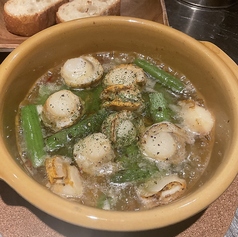 ホタテとアスパラ