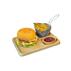 チキンバーガーセット