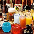 沖縄ならではの泡盛や古酒、オリオンビールなど種類豊富にご用意致しております。またシークワーサーなどのソフトドリンクもご用意がございます。