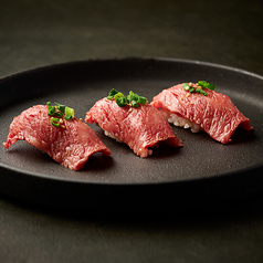 黒毛和牛にぎり 3貫