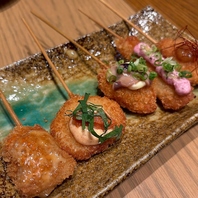 定番の串揚げから創作串揚げまで多数ご用意！