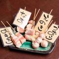 料理メニュー写真 アスパラ/トマト/豚しそ/Pマンチーズ/万ネギ/しいたけ