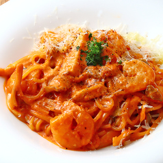 海老のビスクソースパスタ