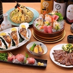 牛たんをはじめとした宮城の名物盛り沢山！料理によく合う宮城の日本酒も種類豊富に揃えております♪