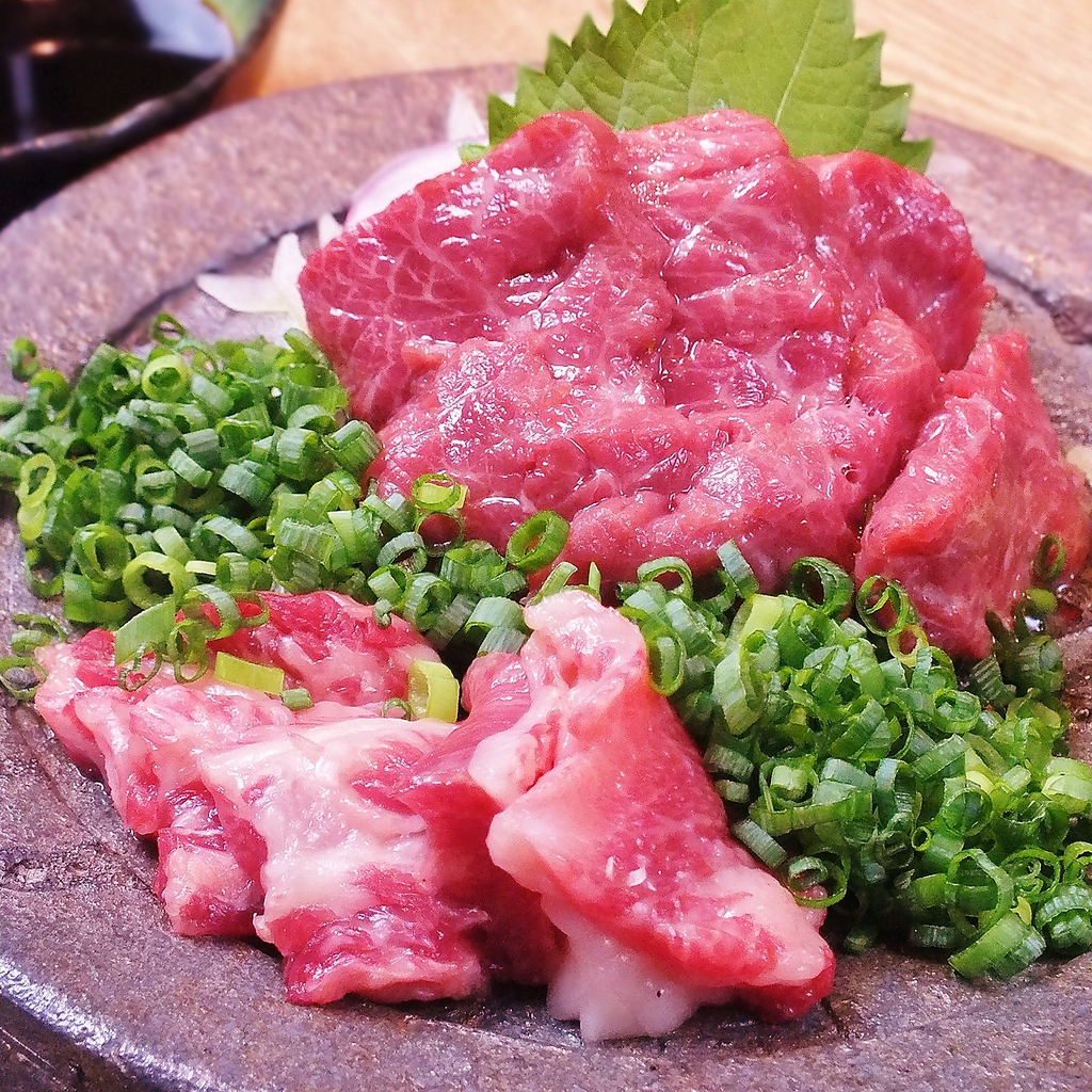熊本県産の馬刺し