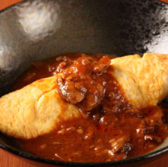 ふわふわオムレツビーフシチューソース