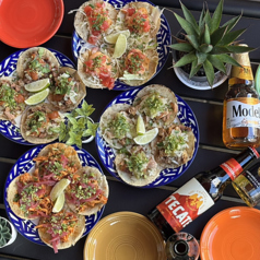 tacos y margaritaの写真